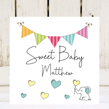 Personalised Baby Card