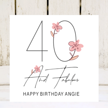 Personalised 40 Card