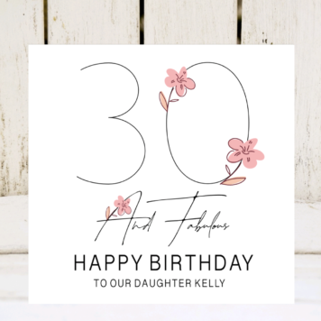 Personalised 30 Card