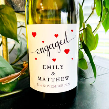 Engaged Wine Label